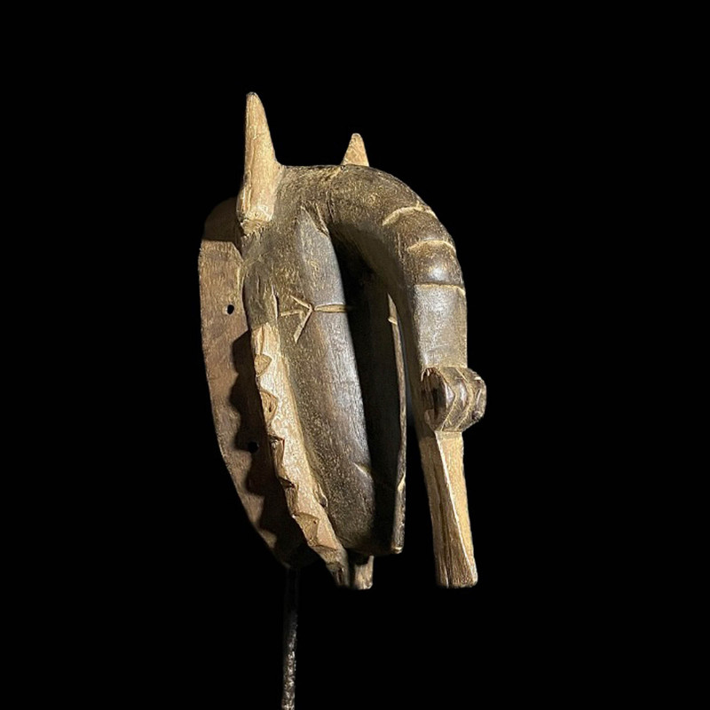 African wooden elephant mask from Guro tribe wall hanging