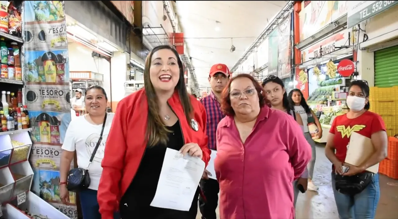 Diputada del PRI critica a Sandra Cuevas después de su visita a la Central de Abastos