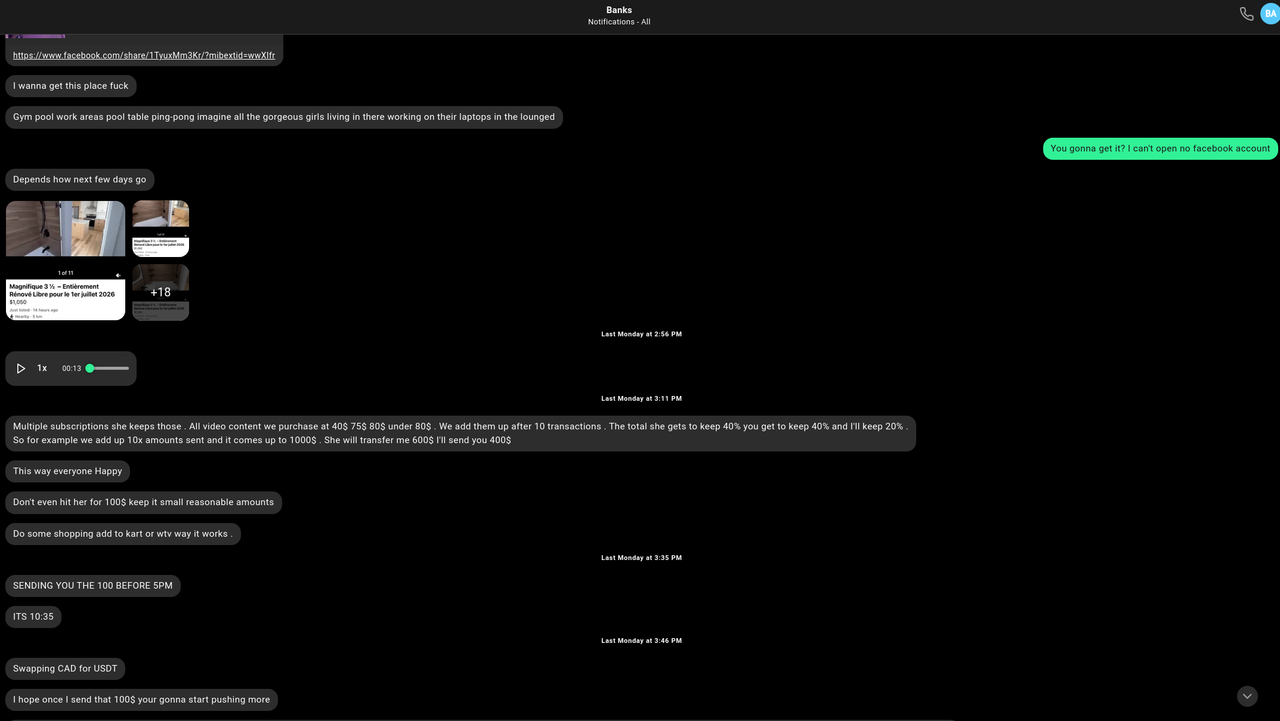 session screenshot admission of owe