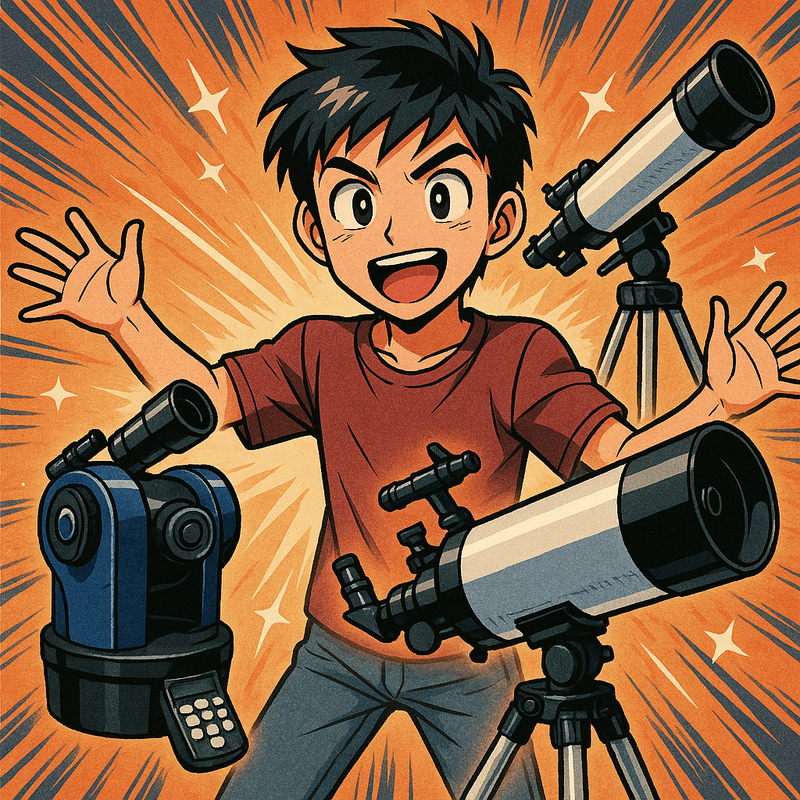 el gran regalo cient�fico para un ni�o es siempre un telescopio