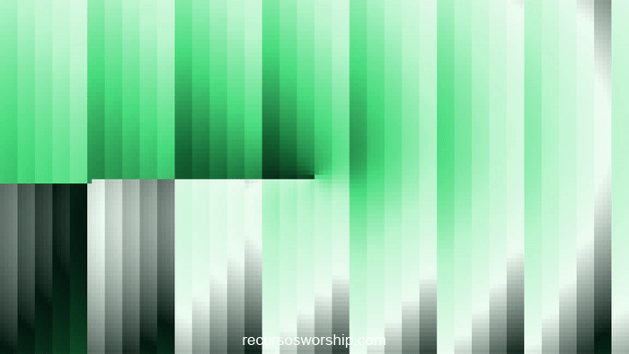 loop vj píxeles verde menta órbitas