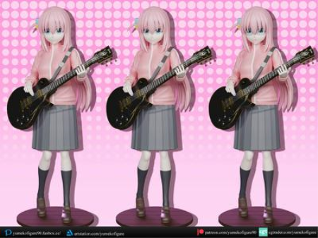 Gotou Hitori bocchi the rock figure – 3D Print Model