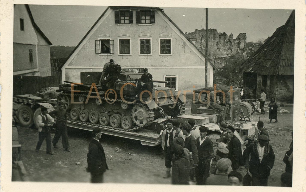 Panzer III Tank Trailer Anhänger Foto