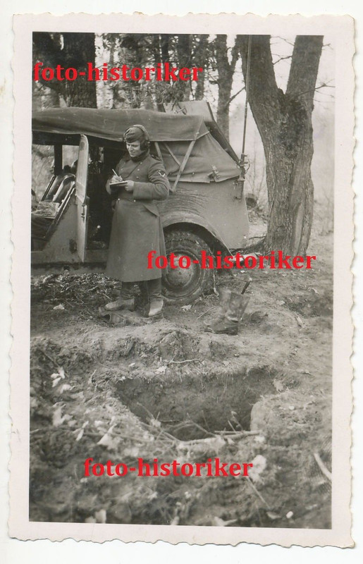 Kameraden mit KFZ 2 Funkkraftwagen Russland Kopfhörer 19 Panzer 