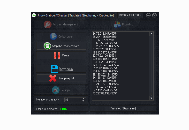 Proxy Grabber and Proxy Checker