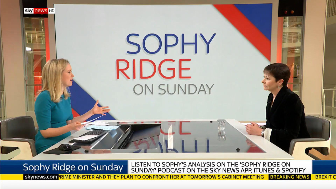 24 March - 09.00.00 - Sophy Ridge On Sunday. A new kind of polit