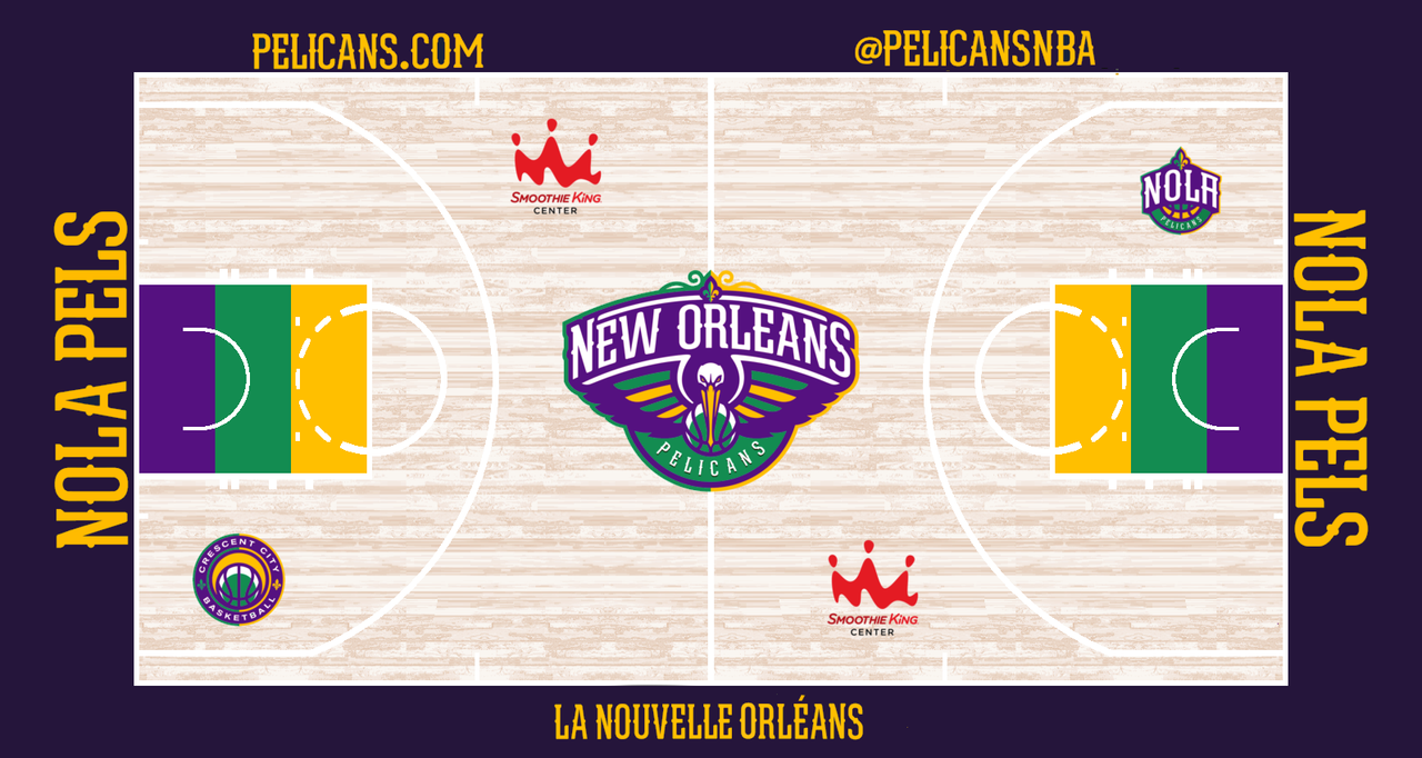 Pelicans City Court Concept : r/NOLAPelicans