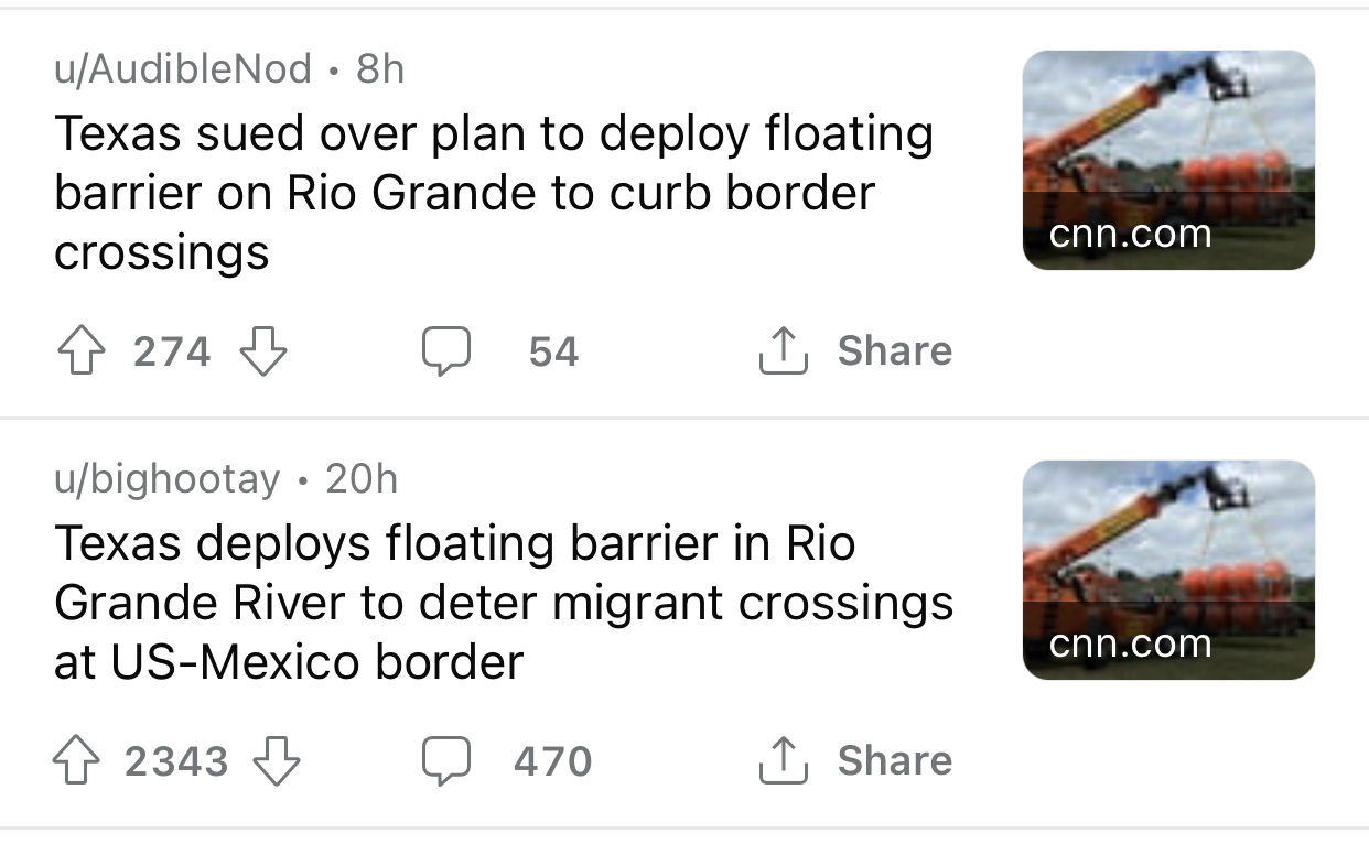 Texas sued over plan to deploy floating barrier on Rio Grande to curb ...