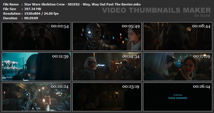 Star Wars Skeleton Crew - S01E02 - Way, Way Out Past The Barrier.mkv