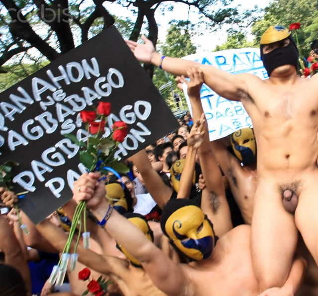 Oblation Run, Diliman University, Manila, Philippines. 