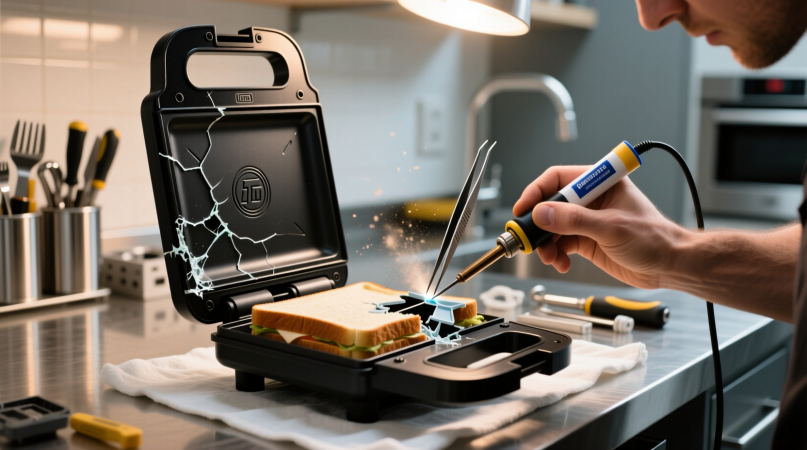 Ремонт крышки сэндвичницы