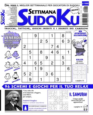 Settimana Sudoku N.1008 - 6 Dicembre 2024
