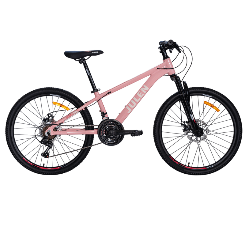 Bicicleta de montaña Julen Sprint de 24 pulgadas en color rosado.