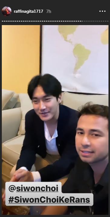 Raffi Ahmad bersama Siwon Choi