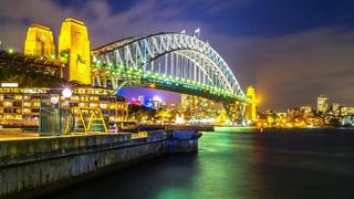 Thơ hoạ Nguyễn Thành Sáng & Tam Muội (1131) Sydney-night-with-Harbour-Bridge-in-Australia-Best-HD-Wallpapers