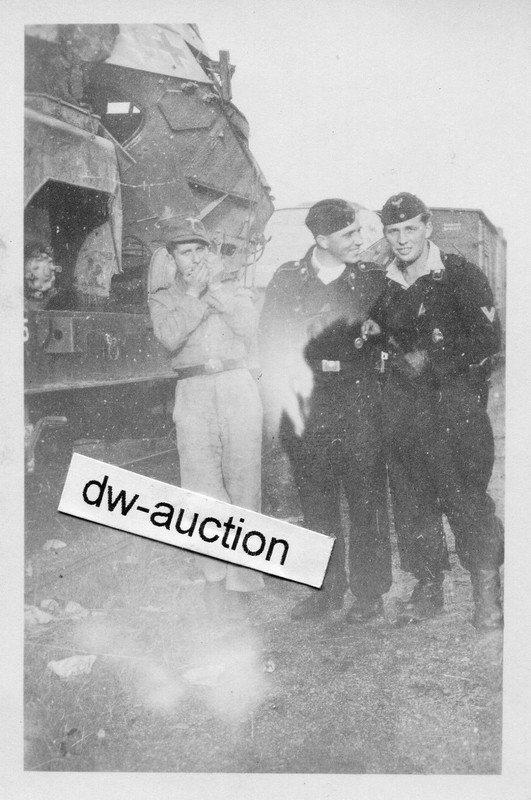 Panzer Aufkl. Abt. 23 , zerstörter Panzerspähwag