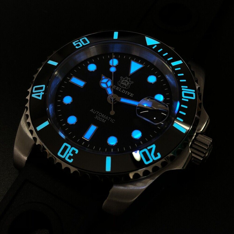 Steeldive SD1953 Black Sub 300M Automatic Diver Watch photo 16