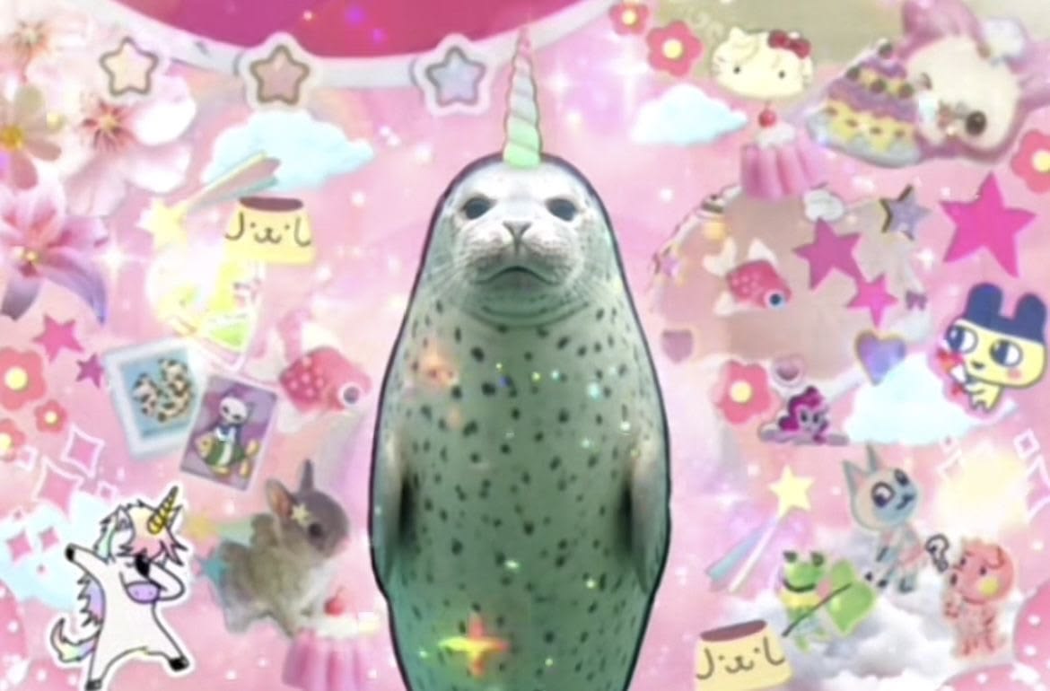 cute seal-unicorn