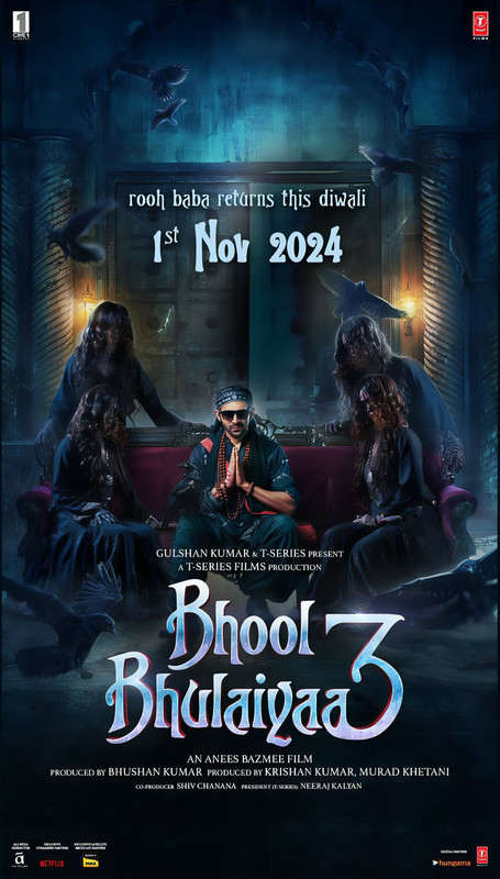 Bhool Bhulaiyaa 3 (2024) Hindi Full Movie HD ESub