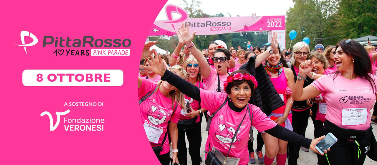 PittaRosso Pink Parade, la 10° edizione a sostegno della ricerca