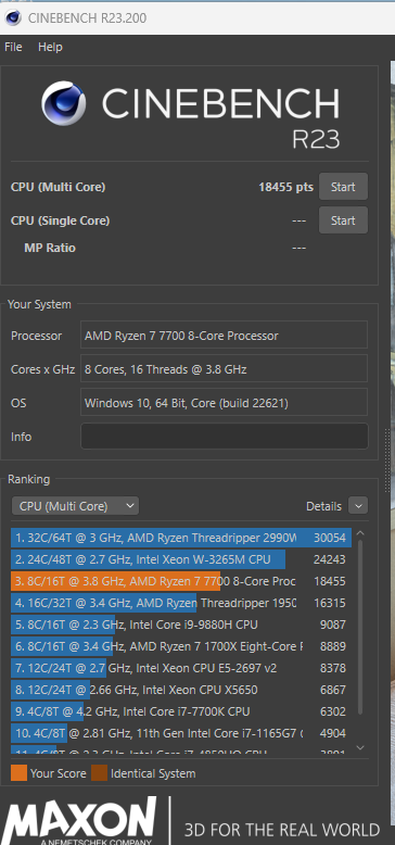 cinebench ram 4.8