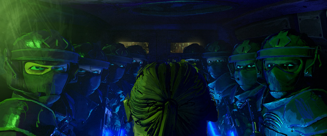 Teenage Mutant Ninja Turtles Mutant Mayhem (2023) (1080p WEB-RIP AV1 Opus) [NeoNyx343] - [00:01:14.8