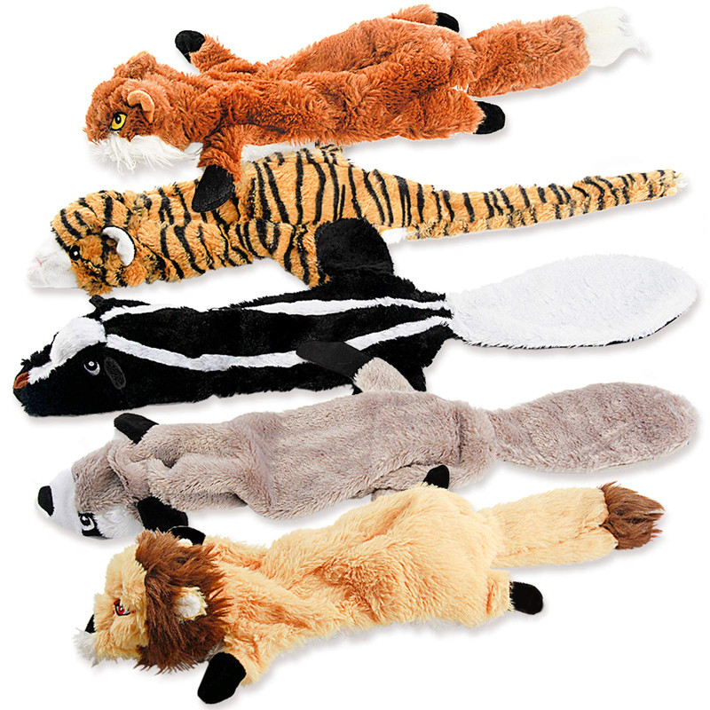 FIREOR 5-Pack Stuffing-Free Squeaky Dog Toys