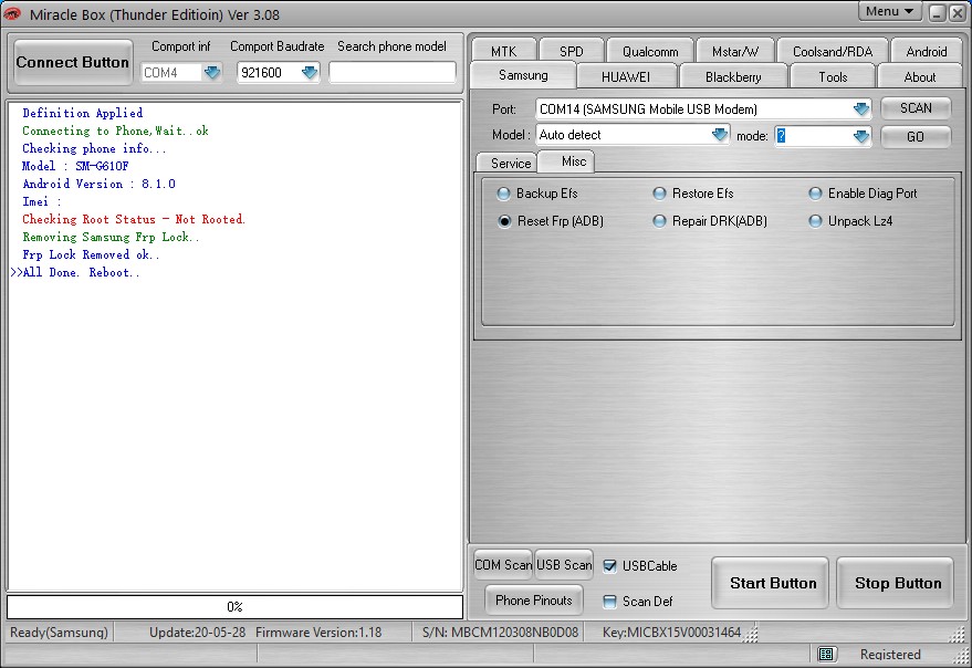 FRP Lock Samsung. Miracle FRP Tool. Программа для сброса FRP на Samsung. Key v3.3.