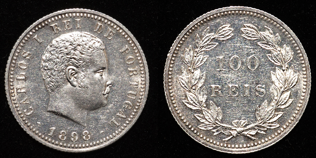 Las monedas de plata portuguesas de 100 y  500 reis (1836-1910) PAS6686b