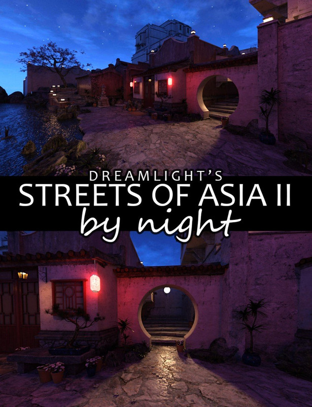Iray DS Lights – Streets Of Asia 2 By Night