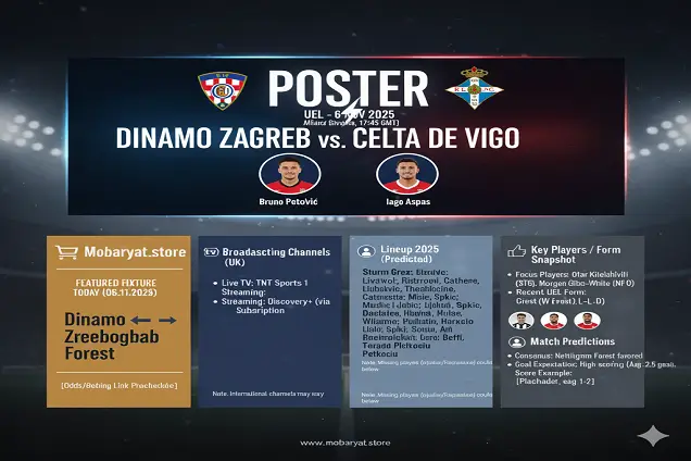 قمة التنافس: دينامو زغرب يستضيف سيلتا فيغو في صراع التأهل الأوروبي