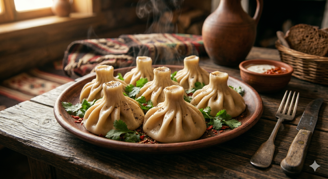 Khinkalis y gastronomía del Cáucaso