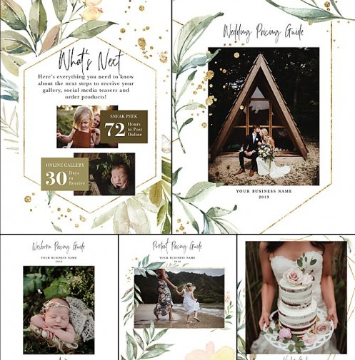 Twig & Olive Photography - Geometric Serenity Marketing set