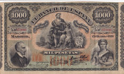 1000 pesetas de 1876 pedazo de pieza, un abrazo. Otro billetazo en mi nueva colecciíon. Pick-13-an