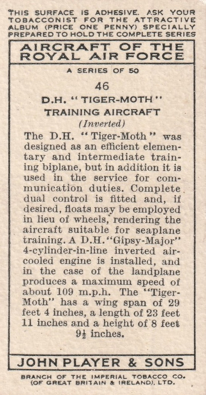 No 46 Aircraft of the RAF Corrected Back