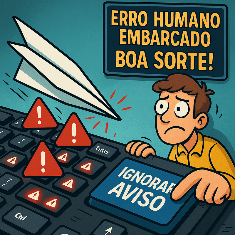 ✈️ Acidentes não acontecem por acaso — e no digital também não