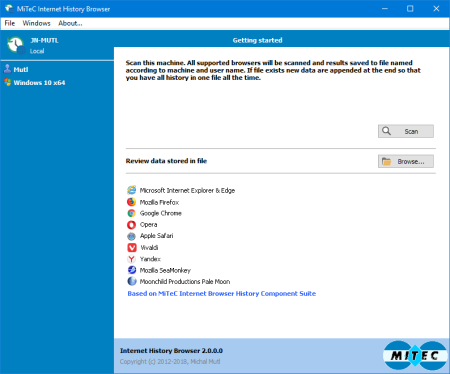 MiTeC Internet History Browser 2.5.0