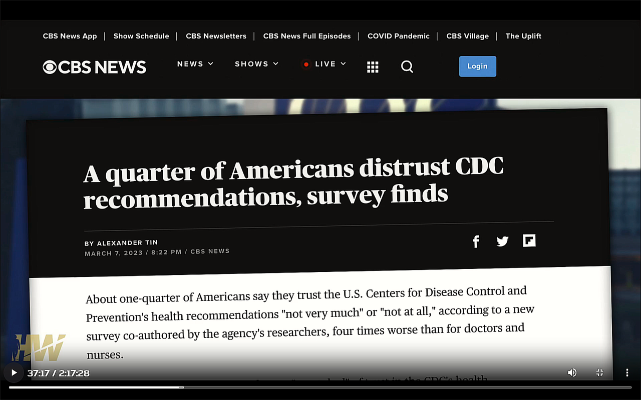 CDC Not Trusted Majority US Public