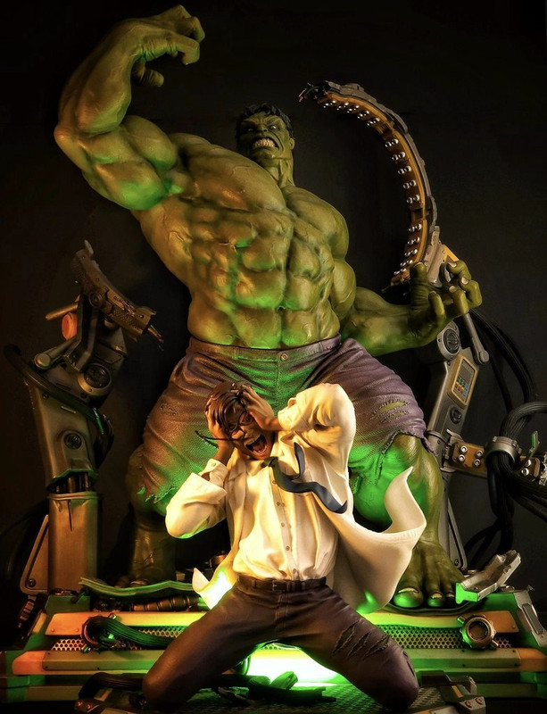 Premium Collectibles : Hulk Transformation 1/4 Statue 3