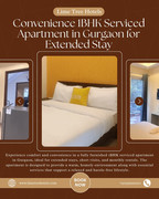 Convenience 1BHK Serviced Apartment in Gurgaon for Extended Stay