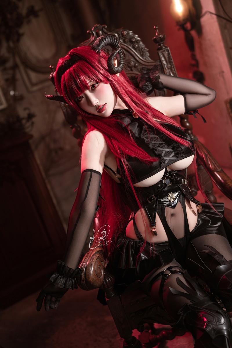 切切Celia 兴登堡 Hindenburg Cosplay Azur Lane 写真 38P插图4