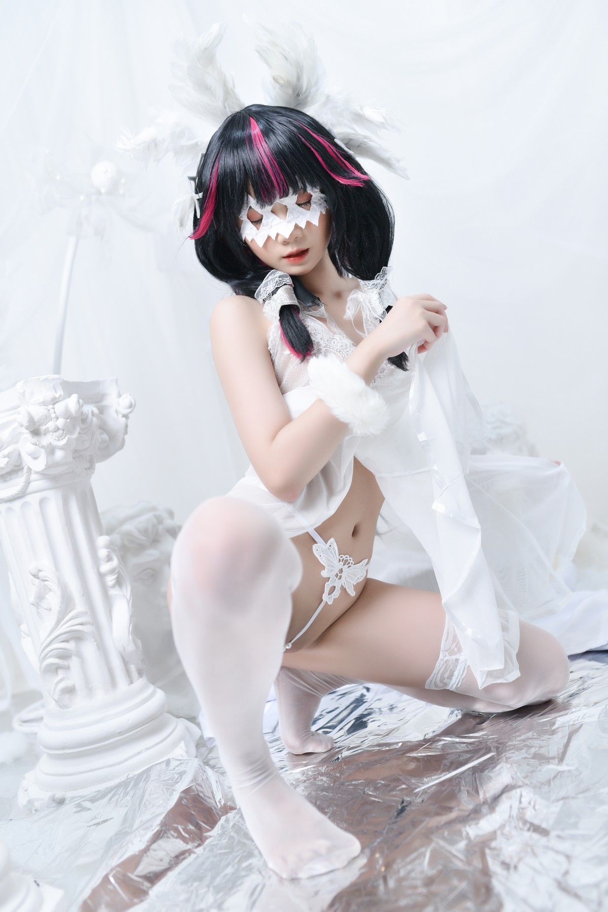 PoppaChan Columbina Cosplay Set (Genshin Impact Fatui) – 146 Photos 346MB插图9