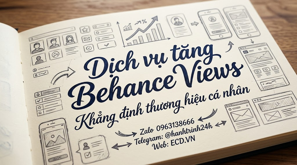 tăng behance views hiệu quả cho project