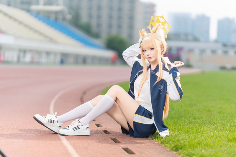 艾西Aiwest 碧蓝档案伊落玛丽体操服Cosplay写真图集 高清美图 44P (178MB)插图5