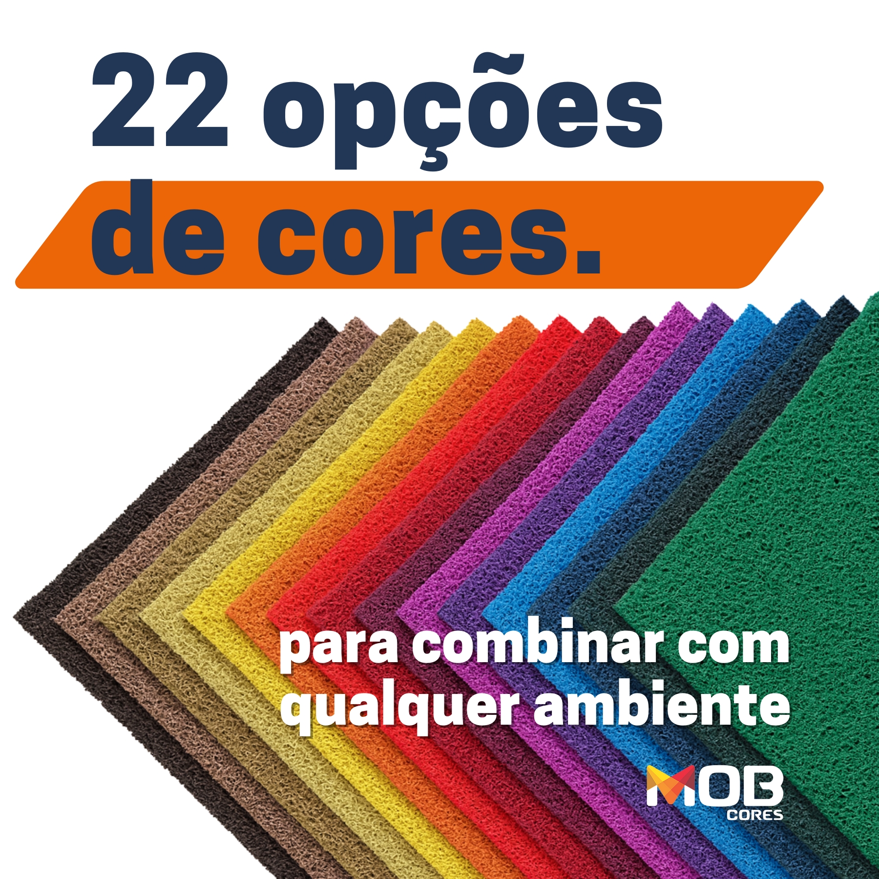 Tapete capacho vinilico varias cores