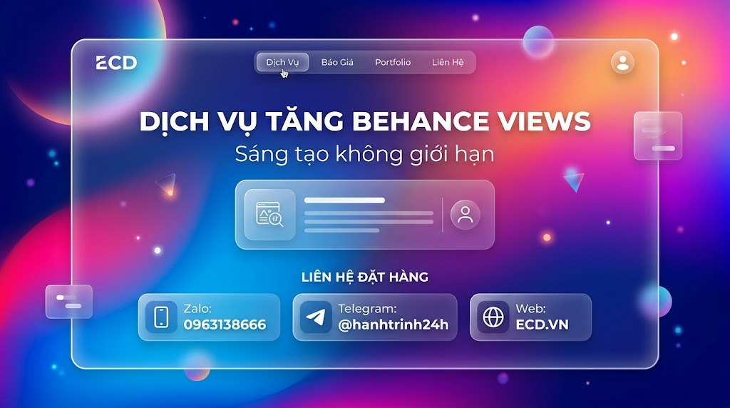 tăng behance views uy tín behance pro
