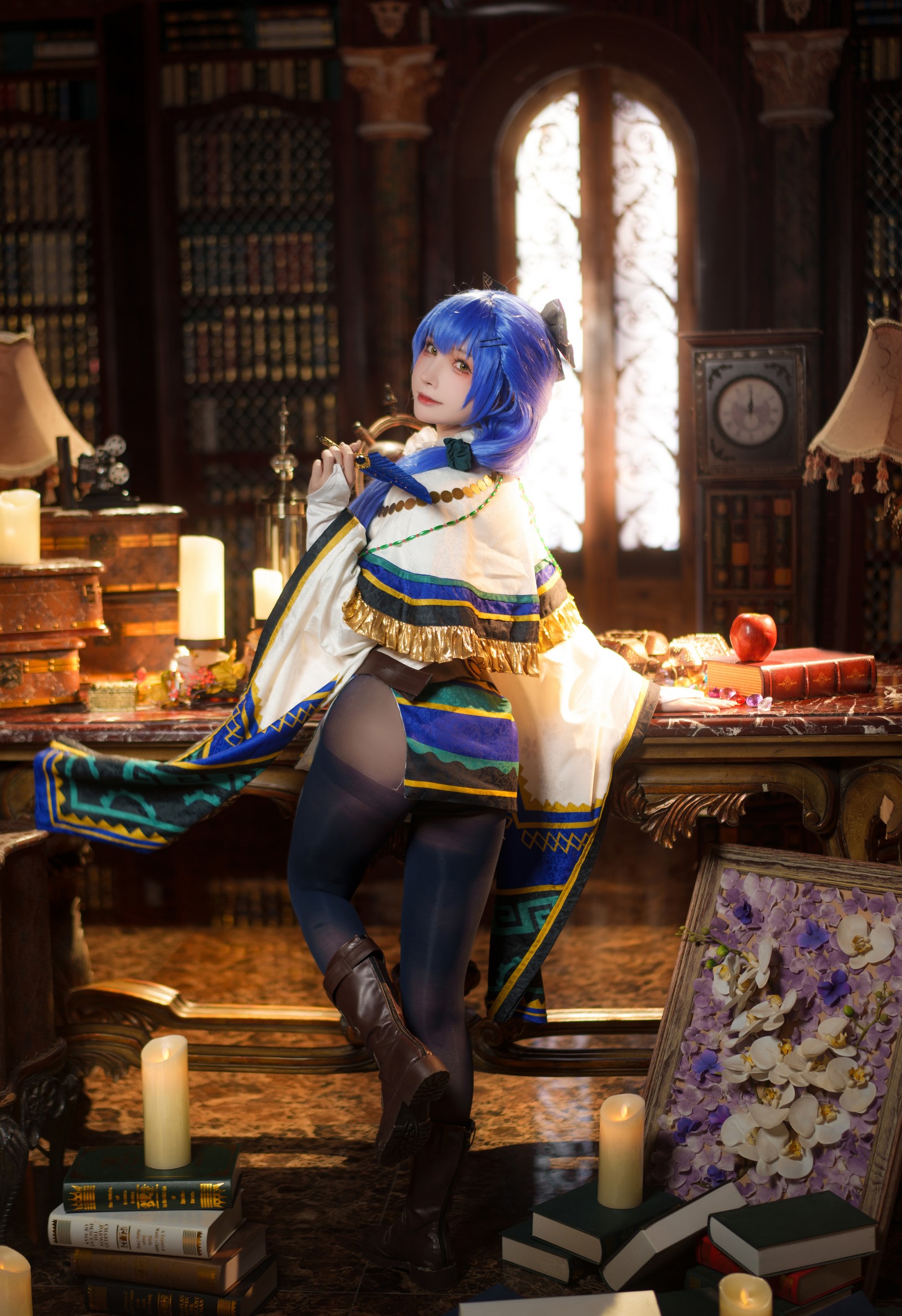 一千只猫薄禾写真 – 魔女·安洁 Cosplay 高清写真套图（18P / 234.4MB）插图1