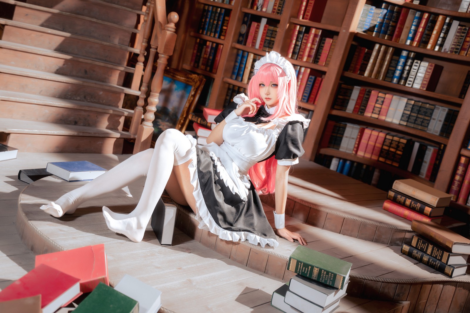 Seya-狮砸 – 孤独摇滚 后藤一里 女仆 Cos 高清写真（14P-162.3MB）