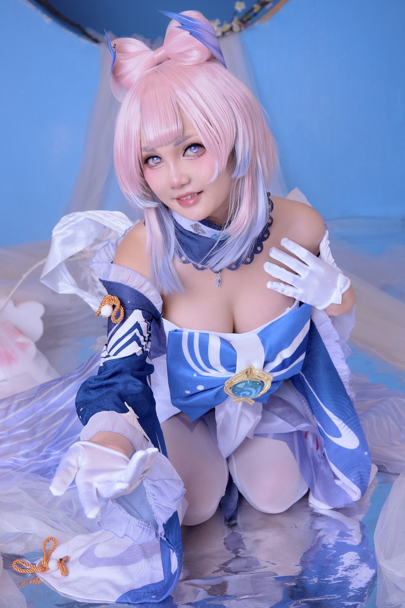 Joyce Lin2x Kokomi Cosplay Genshin Impact 写真集 49P插图2